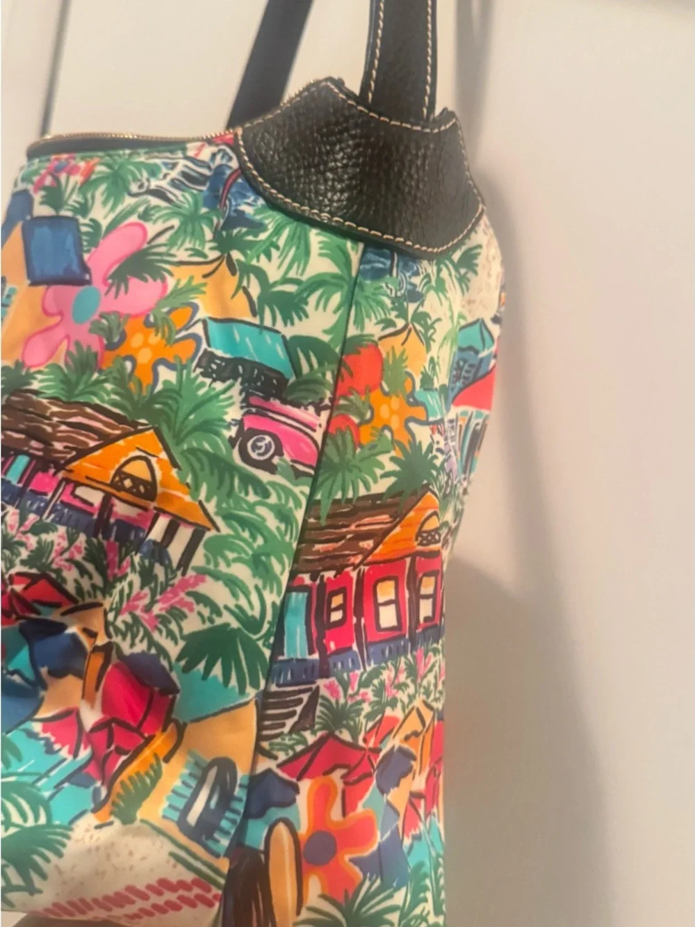 Nylon Dooney & Bourke Sand Bar Tropical Print Nylon Bag! - Picture 3 of 7